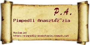 Pimpedli Anasztázia névjegykártya